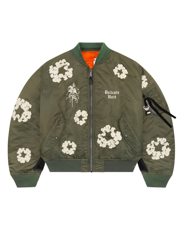 Denim Tears X Delicate Unit Bomber Jacket Green