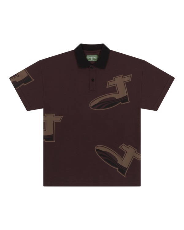 DT Pique Polo Brown