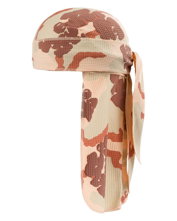 Tan Camo Cotton Wreath Durag