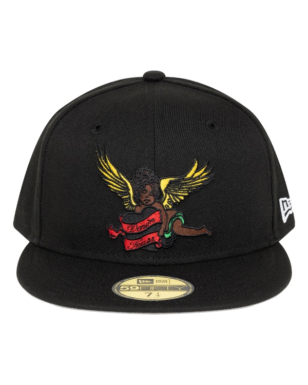 Black Cherub New Era Hat Black