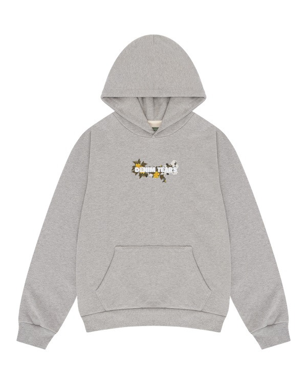 Embroidered Logo Hoodie Grey