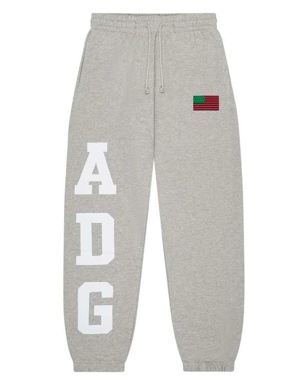 ADG Pan African American Flag Sweatpant Grey