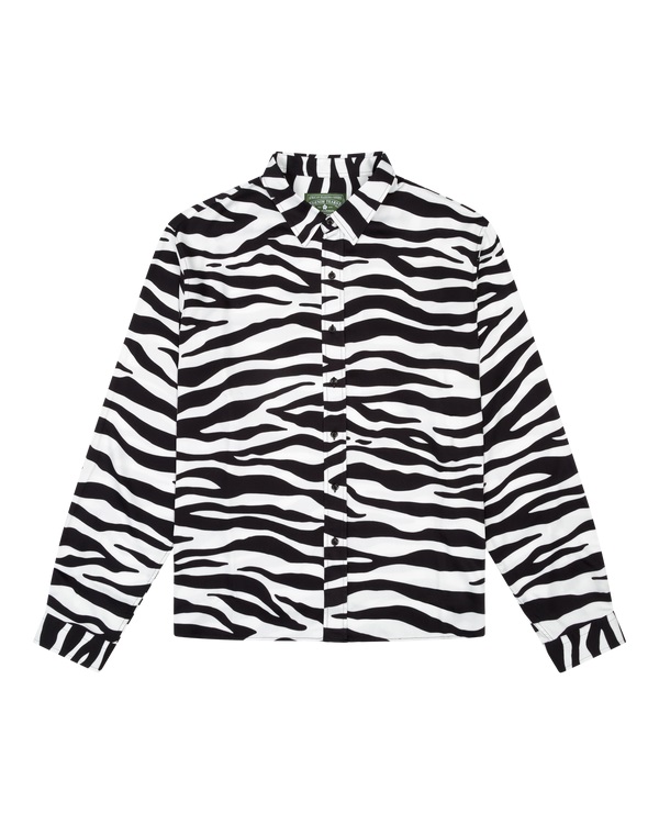 Zebra Camo Button Up