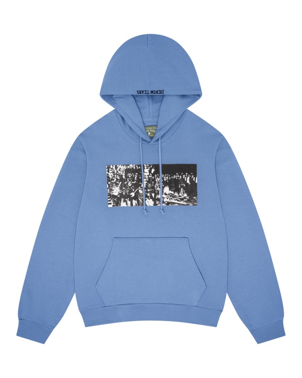 Black Entertainment Hoodie Dusty Blue