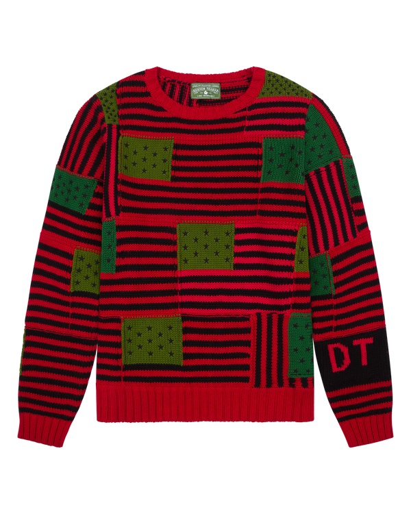 Patchwork Flag Knit