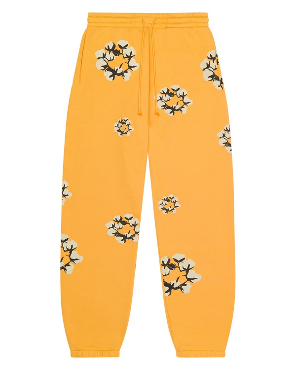 Cactus Tears Wreath Sweatpants Yellow