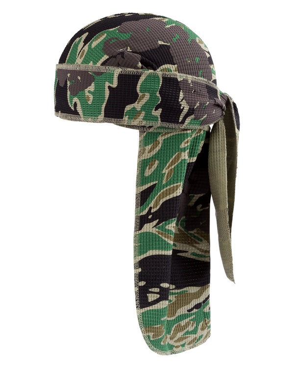 Green Camo Cotton Wreath Durag