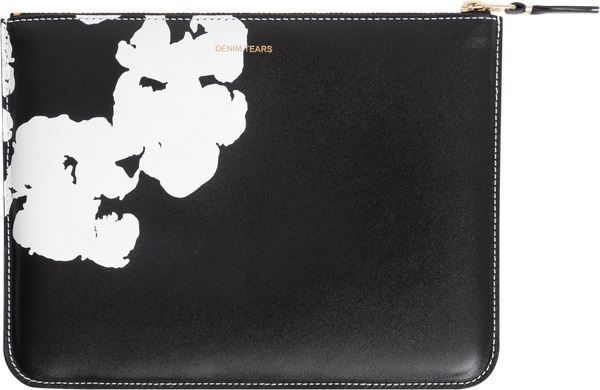 Cotton Wreath Zip Pouch