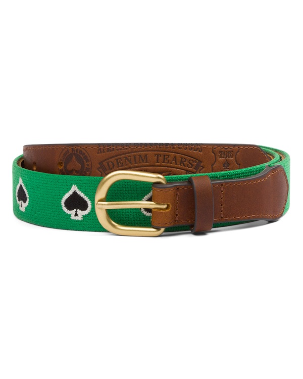 Spade Needlepoint Belt