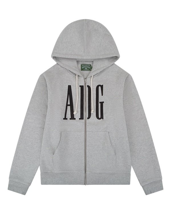ADG Inc. Zip Hoodie Grey