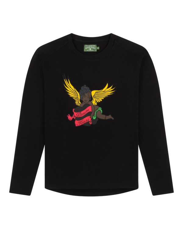 Black Cherub Thermal Long Sleeve Black