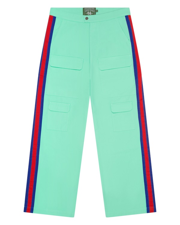 Bstroy Tears Side Stripe Pant Mint