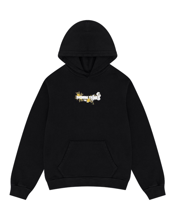 Embroidered Logo Hoodie Black