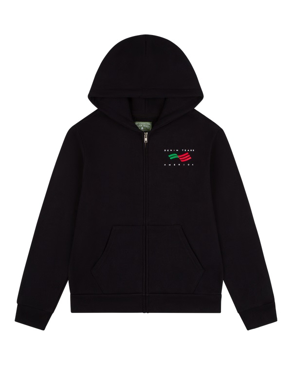 Denim Tears America Sportswear Zip Hoodie Black