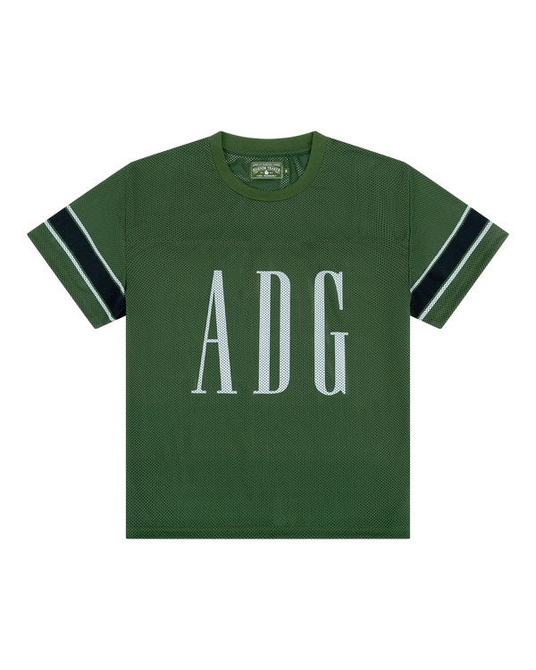 ADG Inc. Mesh Varsity Tee Green