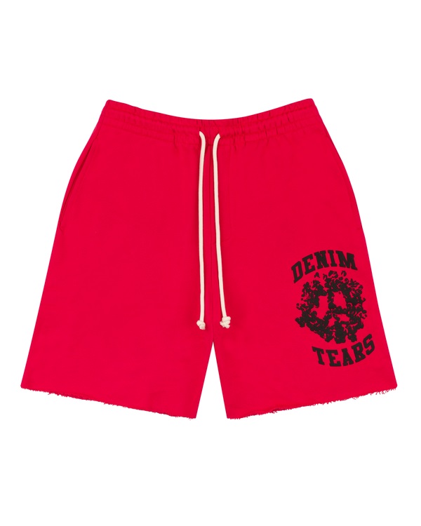 Denim University Sweat Shorts Red
