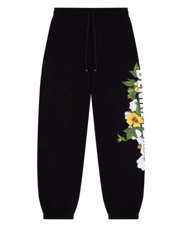 DT Floral Logo Sweatpant Black