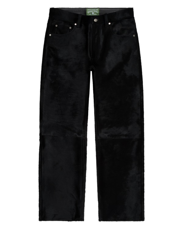 Genuine Calf Hair Pant Black
