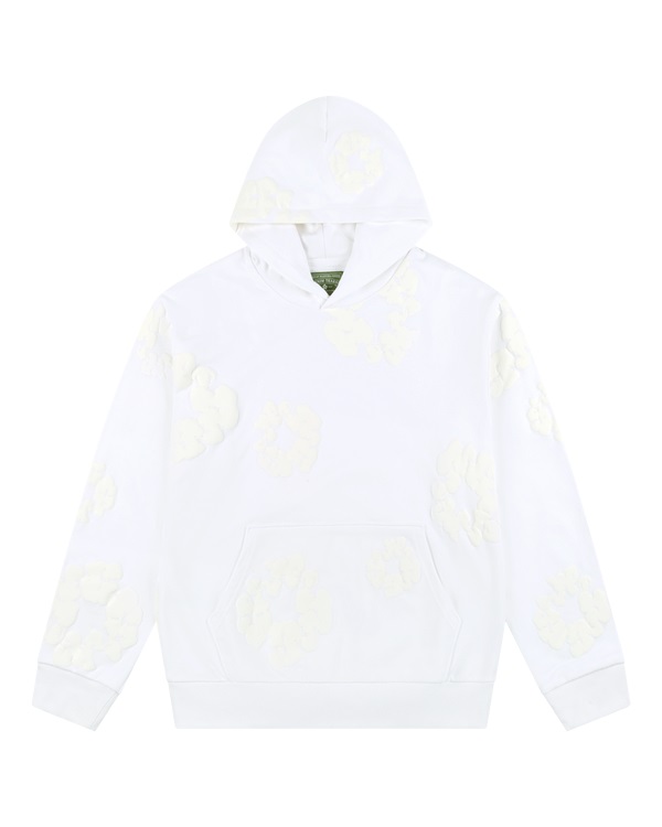 Mono Cotton Wreath Sweatshirt White