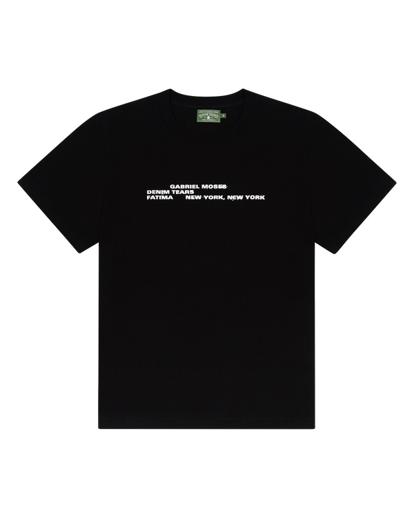 Denim Tears X Gabriel Moses Tee Black
