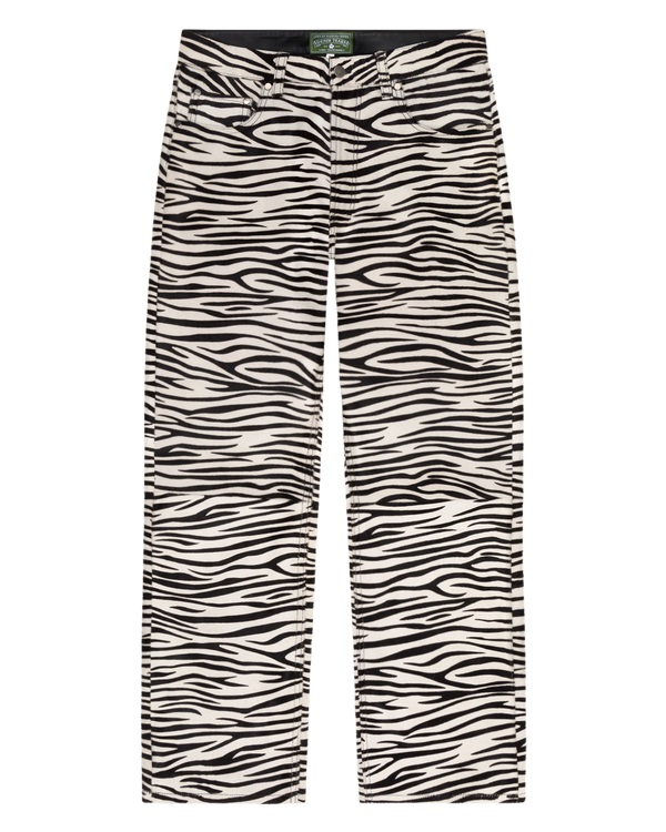 Genuine Calf Hair Pant Zebra