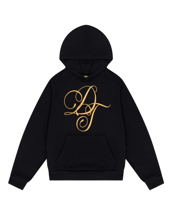DT Metallic Gold Script Hoodie