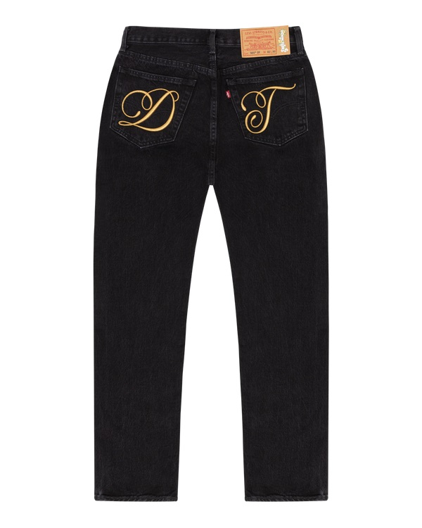 DT Metallic Gold Script 501 Black