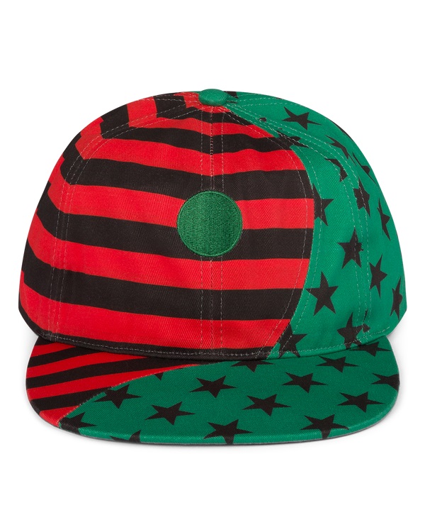 Pan African American Flag Yin Yang Hat