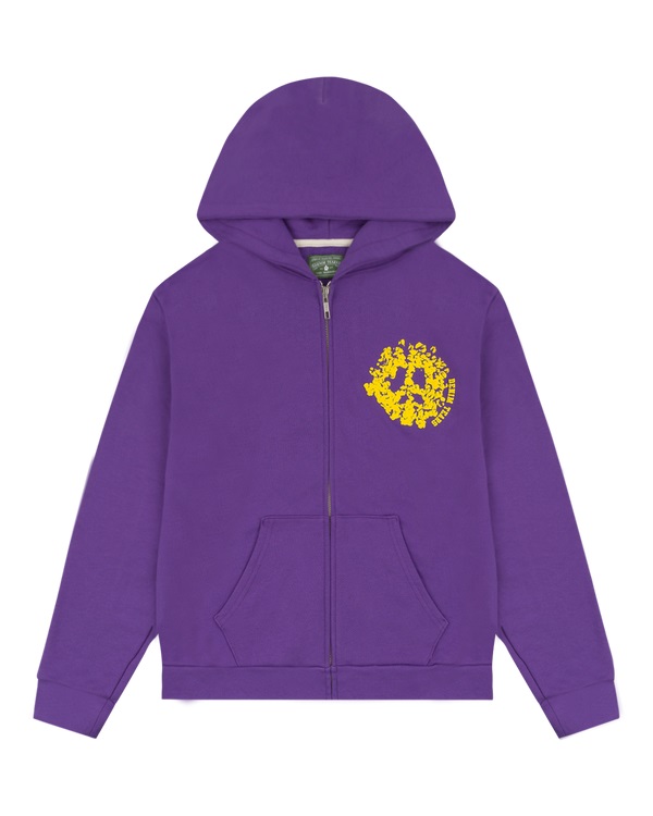 Denim University Zip Hoodie Purple