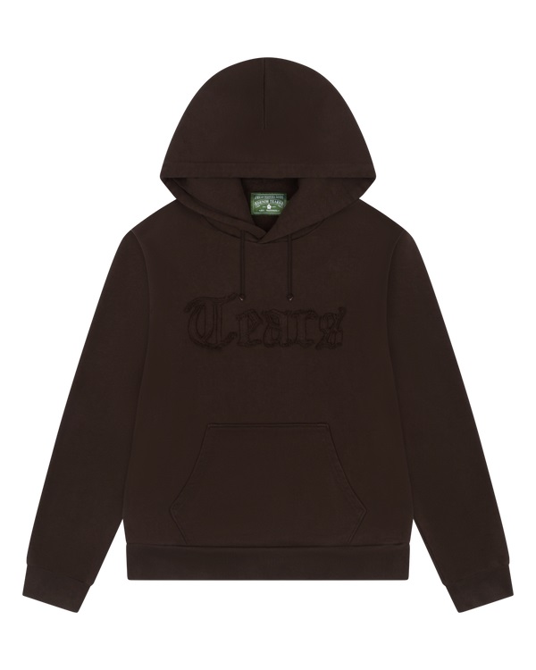 Tears Cut Out Hoodie Brown
