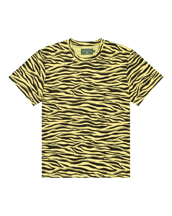 Zebra Poem Camo Tee Yellow