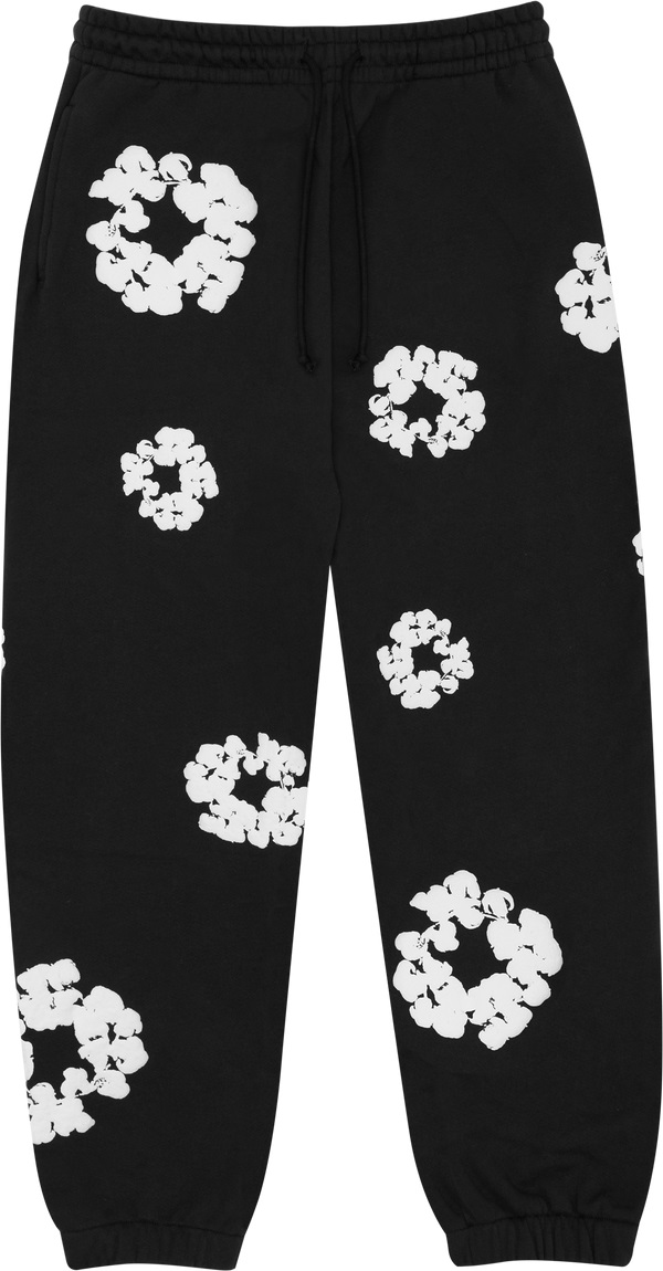 The Cotton Wreath Sweatpants Black