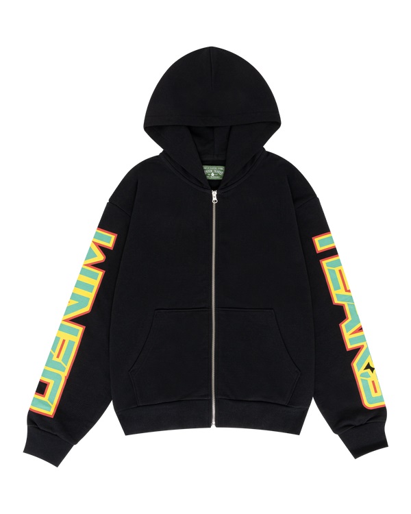 Spring Gardens Zip Hoodie Black