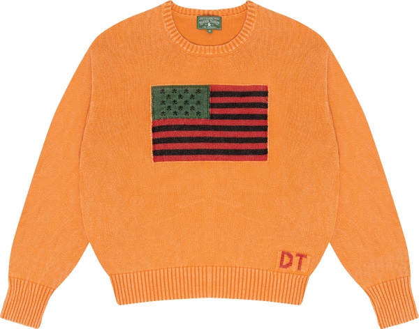 1619 Pan African Flag Sweater Orange